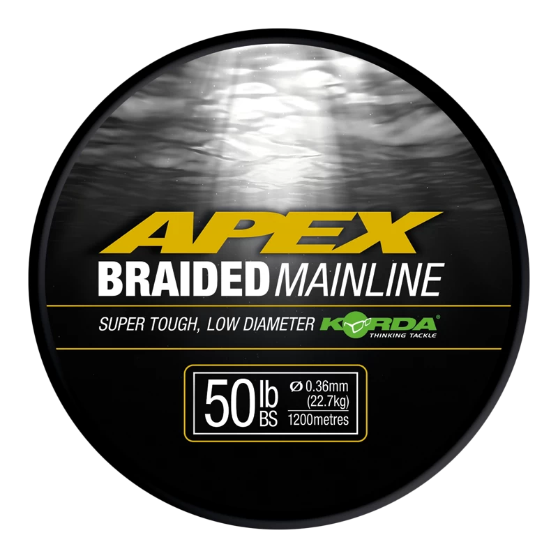 Korda Apex Braided Mainline (1200 M) - Gevlochten Hoofdlijn 3 Korda Apex Braided Mainline (1200 M) - Gevlochten Hoofdlijn