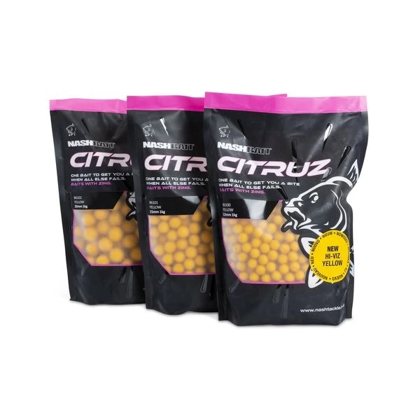 Nash Citruz Boilies Geel | 1kg 3 Nash Citruz Boilies Geel | 1kg