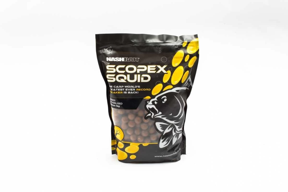 Nash Scopex Squid Boilies Stabilised | 1kg 3 Nash Scopex Squid Boilies Stabilised | 1kg