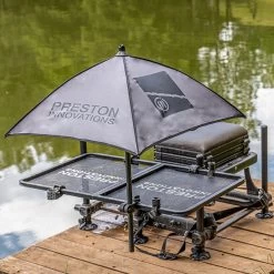 Preston Innovations Offbox Grey Bait Brolly -Visaccessoires Verkoop preston innovations offbox grey bait brolly 2