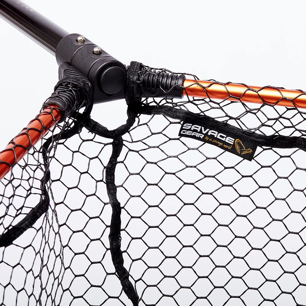 Savage Gear Competition Pro Landing Net | Folding | 40mm Mesh | Rubber 5 Savage Gear Competition Pro Landing Net | Folding | 40mm Mesh | Rubber - Afbeelding 3