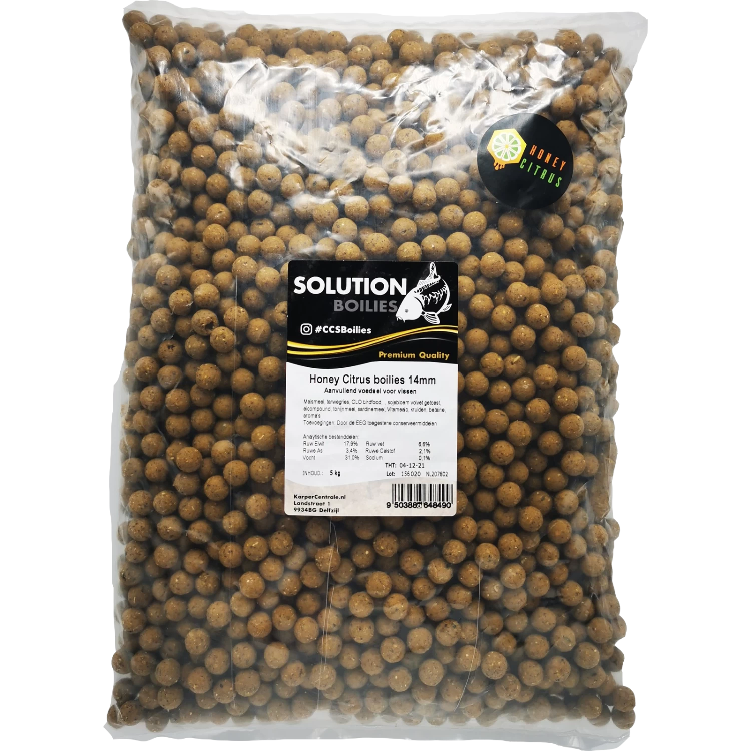 Solution Boilies Honey Citrus Boilies | 5KG 4 Solution Boilies Honey Citrus Boilies | 5KG - Afbeelding 2