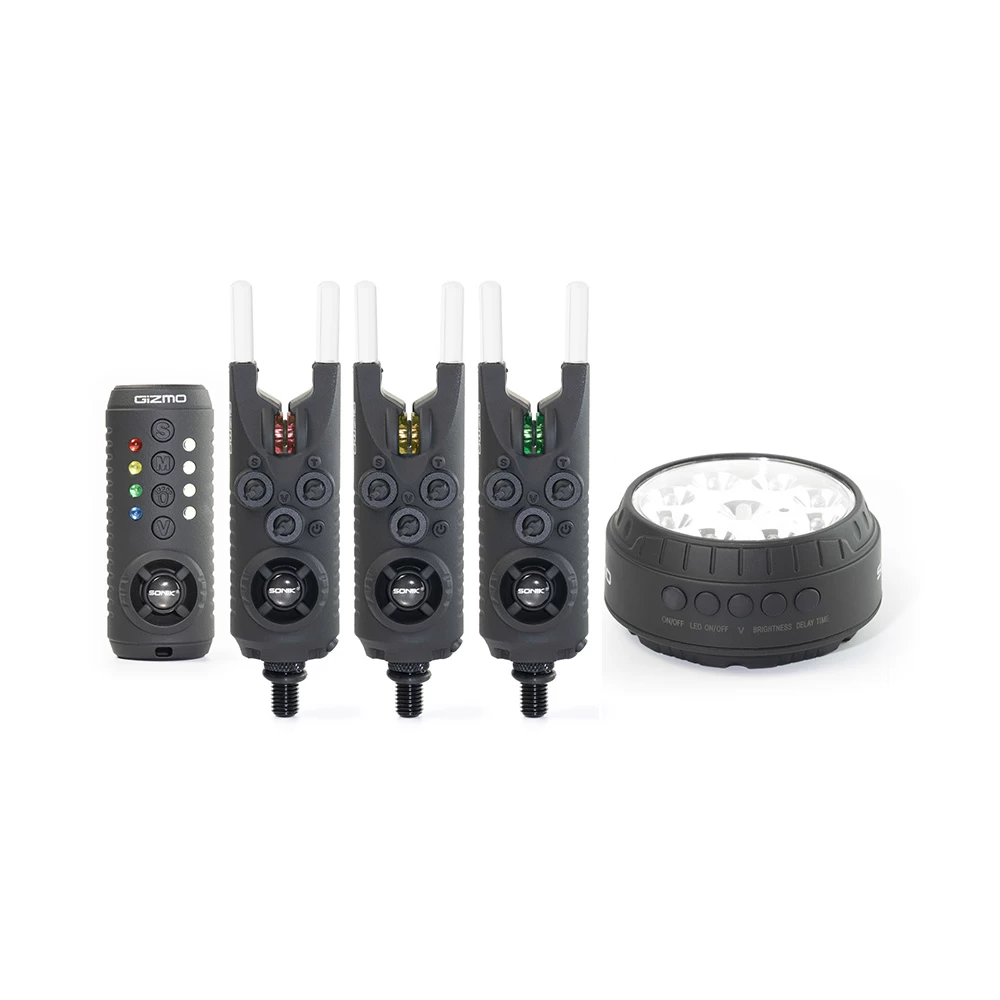 Sonik Gizmo Beetmelder Set | 3+1+Bivvy Lamp 3 Sonik Gizmo Beetmelder Set | 3+1+Bivvy Lamp