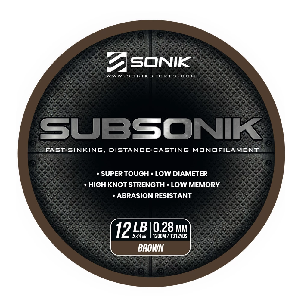 Sonik SubSonik Monofilament Bruin | 1200M 4 Sonik SubSonik Monofilament Bruin | 1200M - Afbeelding 2