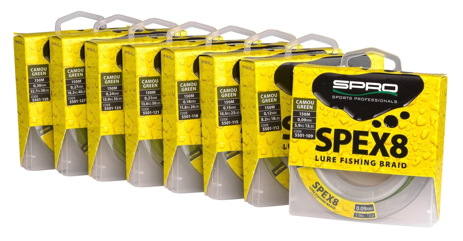 SPRO SPEX8 Braid Camou Green | Gevlochten Lijn 4 SPRO SPEX8 Braid Camou Green | Gevlochten Lijn - Afbeelding 2